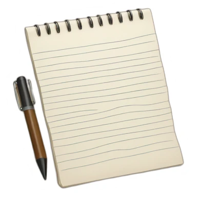 writing in notepad sticker