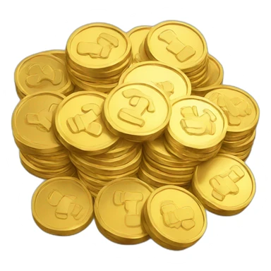 Gold coin pile sticker