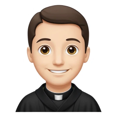 The priest presiding over the wedding sticker