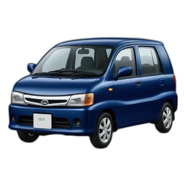 daihatsu atrai dark blue color sticker