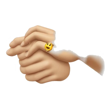 Deux doigts avec une bague sticker