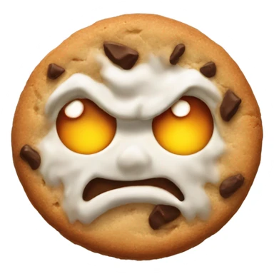 Mystic flour cookie angry  sticker