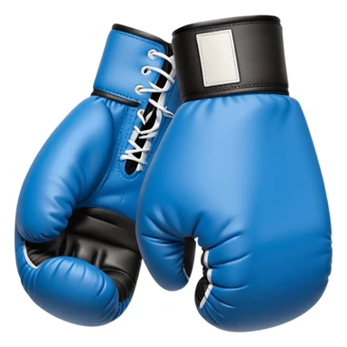 Minimalistic flat vector icon, iOS style, thin black contour on white background. Boxing gloves or a fighter silhouette in stance. sticker