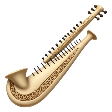 prehistoric musical instrument sticker