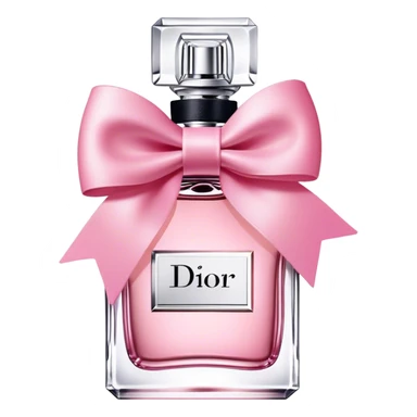 miss dior perfume with bow sticker