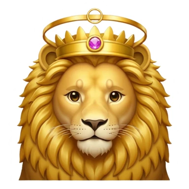 lion with a halo sticker