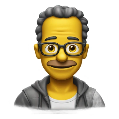 me but in simpsons style  sticker