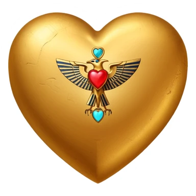 
heart and Egypt sticker