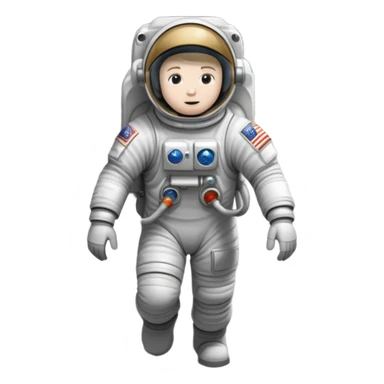 astronaut walking on the moon sticker