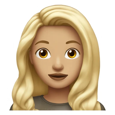 blonde girl long hair with starbucks sticker