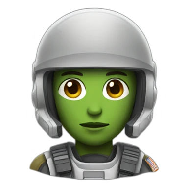 Space Soldier Democracy sticker