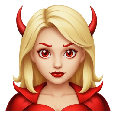 Blonde Lady devil  sticker