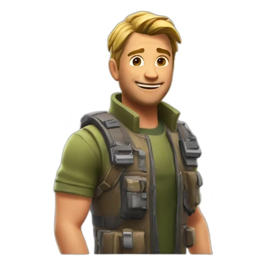 Une télé avec fortnite dessu  sticker