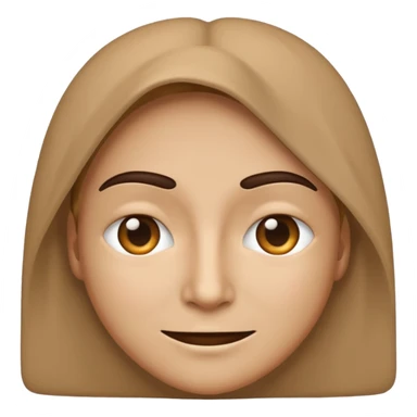 anonymous person, simple emoji style, neutral expression, no identifying features sticker