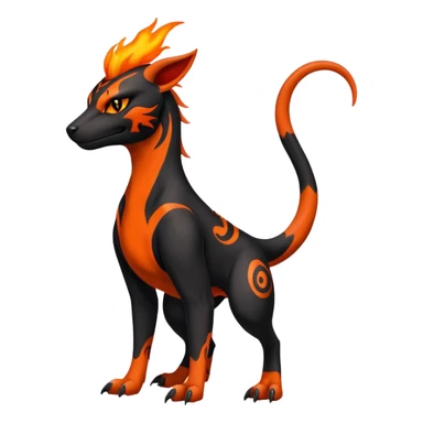 Salandit-Houndoom-Litten-Hybrid (Full body) sticker