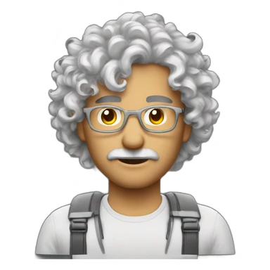 Homme métise cheveux bouclé qui fais du drone sticker