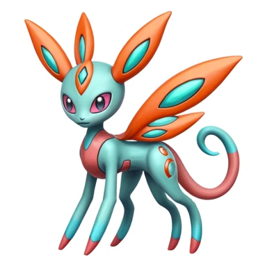 Meloetta-Deoxys-Palkia-Pokémon-Fakémon-fusion-hybrid-creature sticker