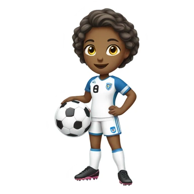 Girl soccer player  sticker
