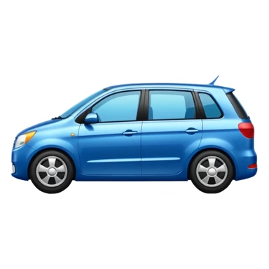 carro familiar de lado  sticker