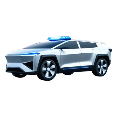cybertruck police car sticker