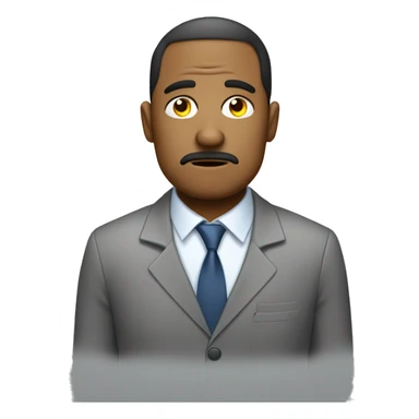 tired office worker with bags under his eyes sticker