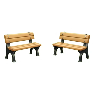 park with benches sticker