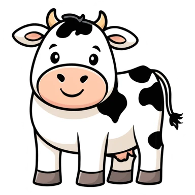 Cow sticker