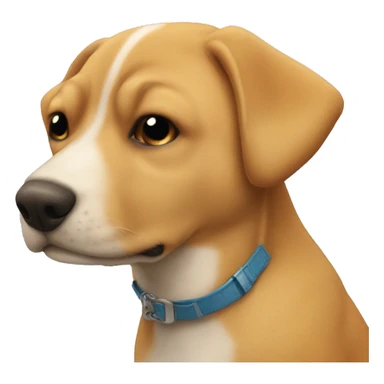 Un perro tirndo Un beso sticker