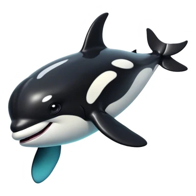 Cinematic Comical orca Portrait Emoji, Head tilted dramatically with an exaggeratedly shocked expression, featuring a sleek black-and-white body with wide, comically expressive eyes full of playful disbelief and animated flippers, Simplified yet hilariously expressive features, highly detailed, glowing with a slightly sassy oceanic glow, high shine, dramatic yet playful, stylized with an air of cheeky marine mischief, soft glowing outline, capturing the essence of a meme-worthy orca that looks ready to make waves with its hilariously dramatic antics! sticker