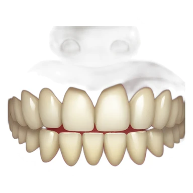 teeth-replaced-witheyes sticker