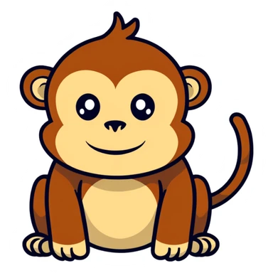 Monkey with a hump sticker
