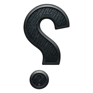 can you do one black question mark sticker