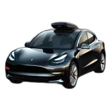 Rui Inácio riding a Black Tesla Model 3 sticker