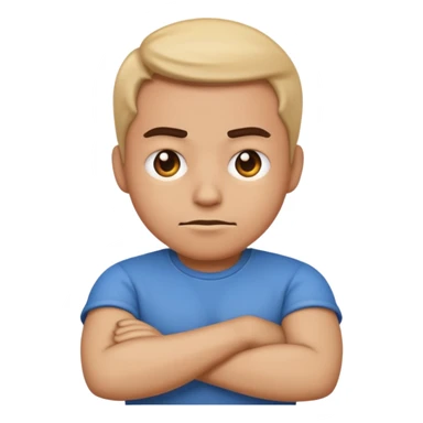 emoji mad crossing his arms  sticker