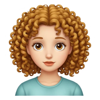 ragazza riccia  sticker