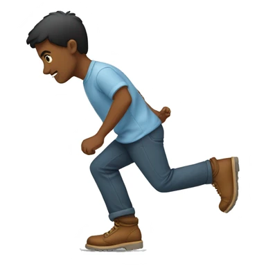 Stepping on back feet sticker