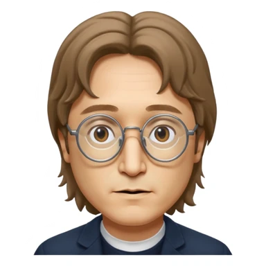 Cinematic realistic ultra HD - portrait of john Lennon sticker