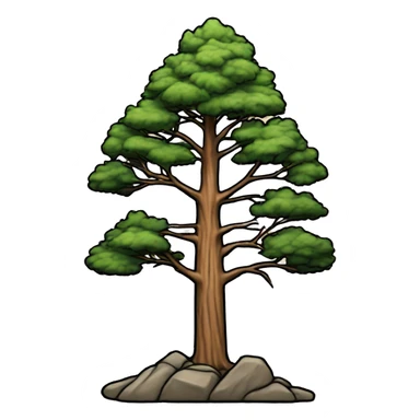 cedar and stone black outline  sticker