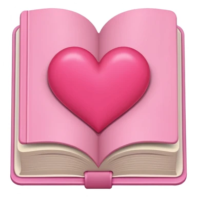 pink book with pink heart sticker