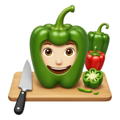 cutting pepper sticker