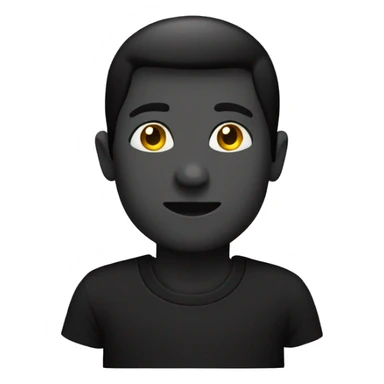 Black t shirt sticker