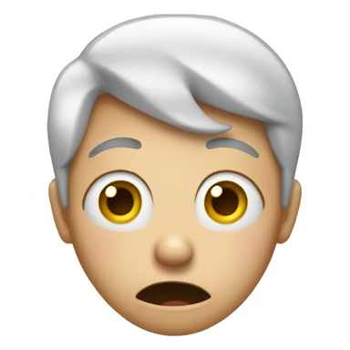 Shocked face with hands on cheeks sticker