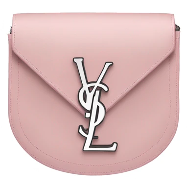 Ysl light pink purse with silver sticker