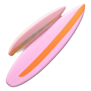 baby pink and orange surfboard sticker