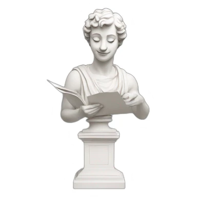 statue holding papers italy sticker