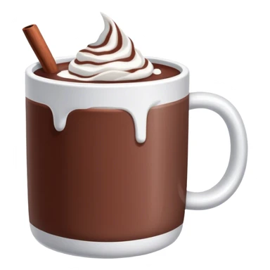 Hot chocolate in a mug ￼ also someone drinking it sticker