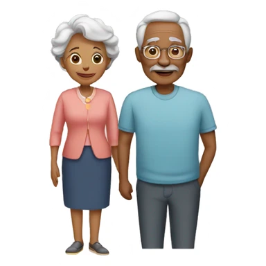 GRANDFATHER AND GRANDMOTHER sticker
