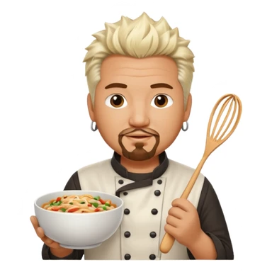 gut fieri chef holding whisk and bowl sticker