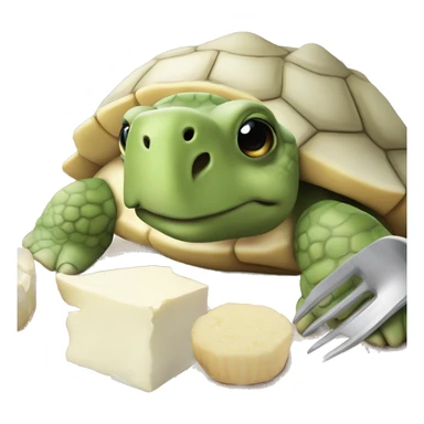 Une tortue qui mange une chèvre sticker