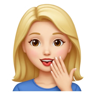 Blowing a kiss  sticker